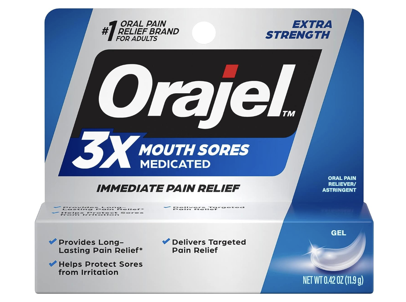 Orajel 3X for Mouth Sores, for menopause mouth symptoms